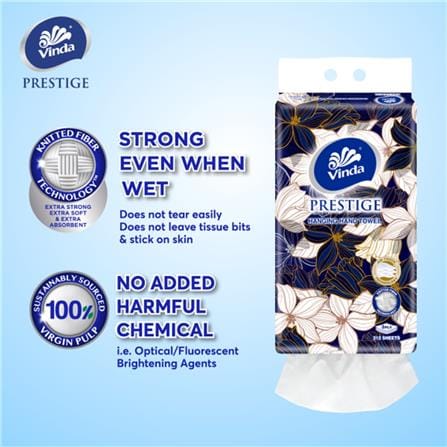 VINDA PRESTIGE HANGING HAND TOWEL 3PLY 212S