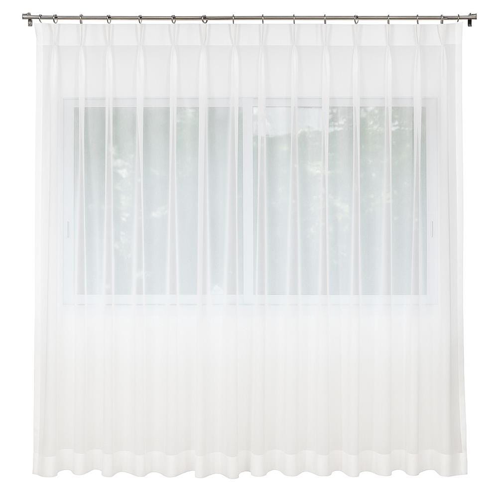 HOME LIVING STYLE SHEER CURTAIN FRENCH PLEAT CHLOE 150X220CM WHITE