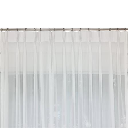 HOME LIVING STYLE SHEER CURTAIN FRENCH PLEAT CHLOE 150X220CM WHITE