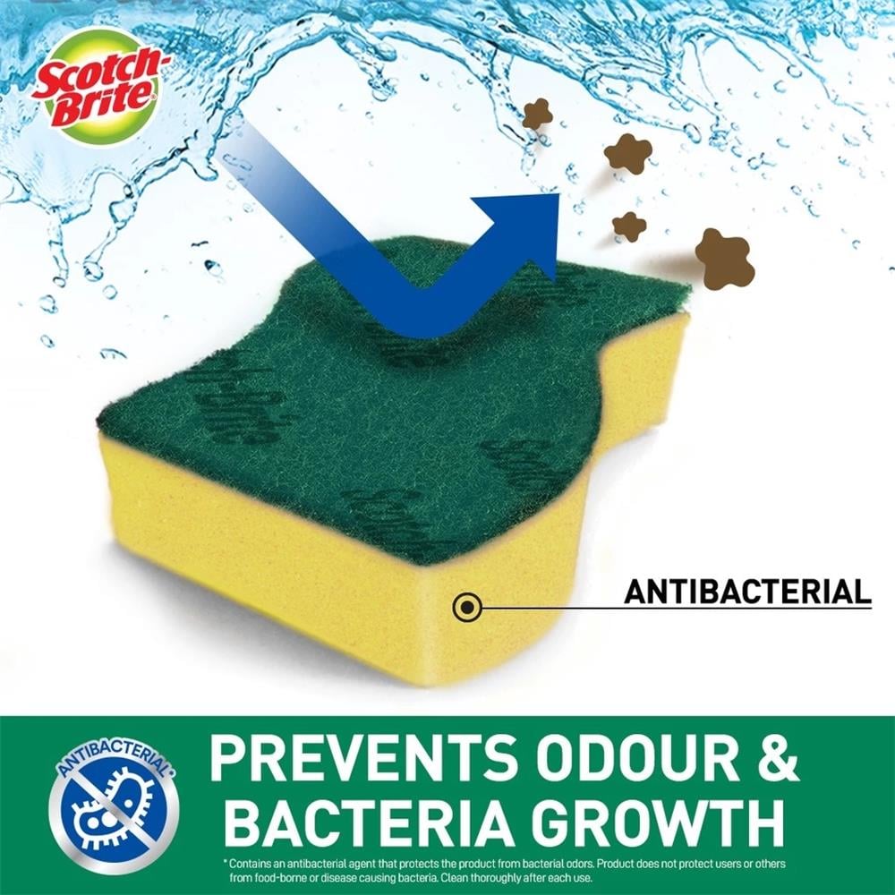 SB TOUGH CLEAN & EASY CLEAN NON SCATCH ANTIBAC SCRUB SPONGE  B2F1