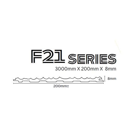 ECOCLASS PROCLASS FLUTED PANEL F21-8004 300X20X0.8CM 0.6M2
