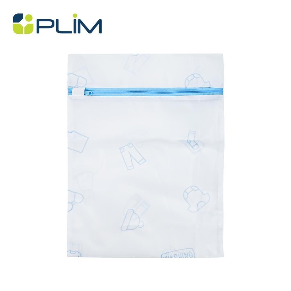 LAUNDRY BAG SQUARE PLIM SOFTY 30X40CM WHITE/BLUE