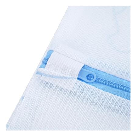 LAUNDRY BAG SQUARE PLIM SOFTY 30X40CM WHITE/BLUE