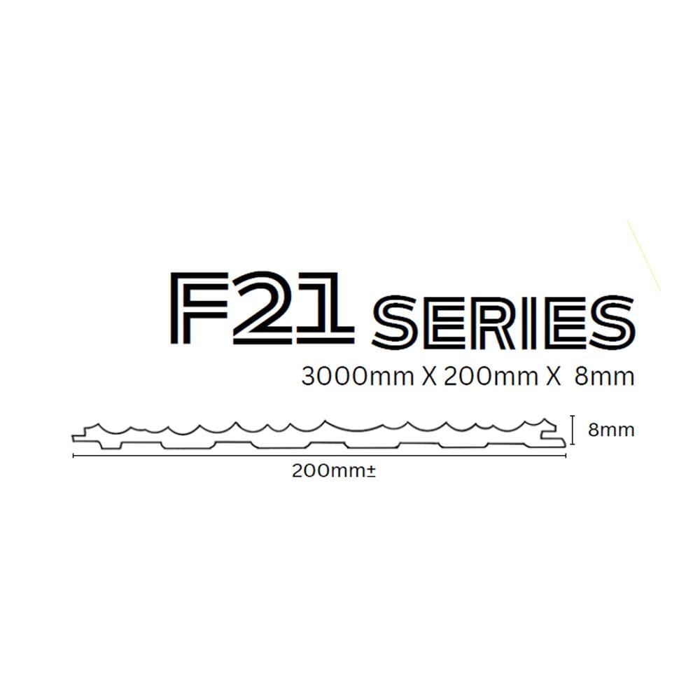 ECOCLASS PROCLASS FLUTED PANEL F21-8001 300X20X0.8CM 0.6M2