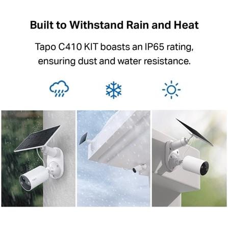 TP-LINK 3MP SOLAR-POWERED SECURITY CAMERA C410 KIT