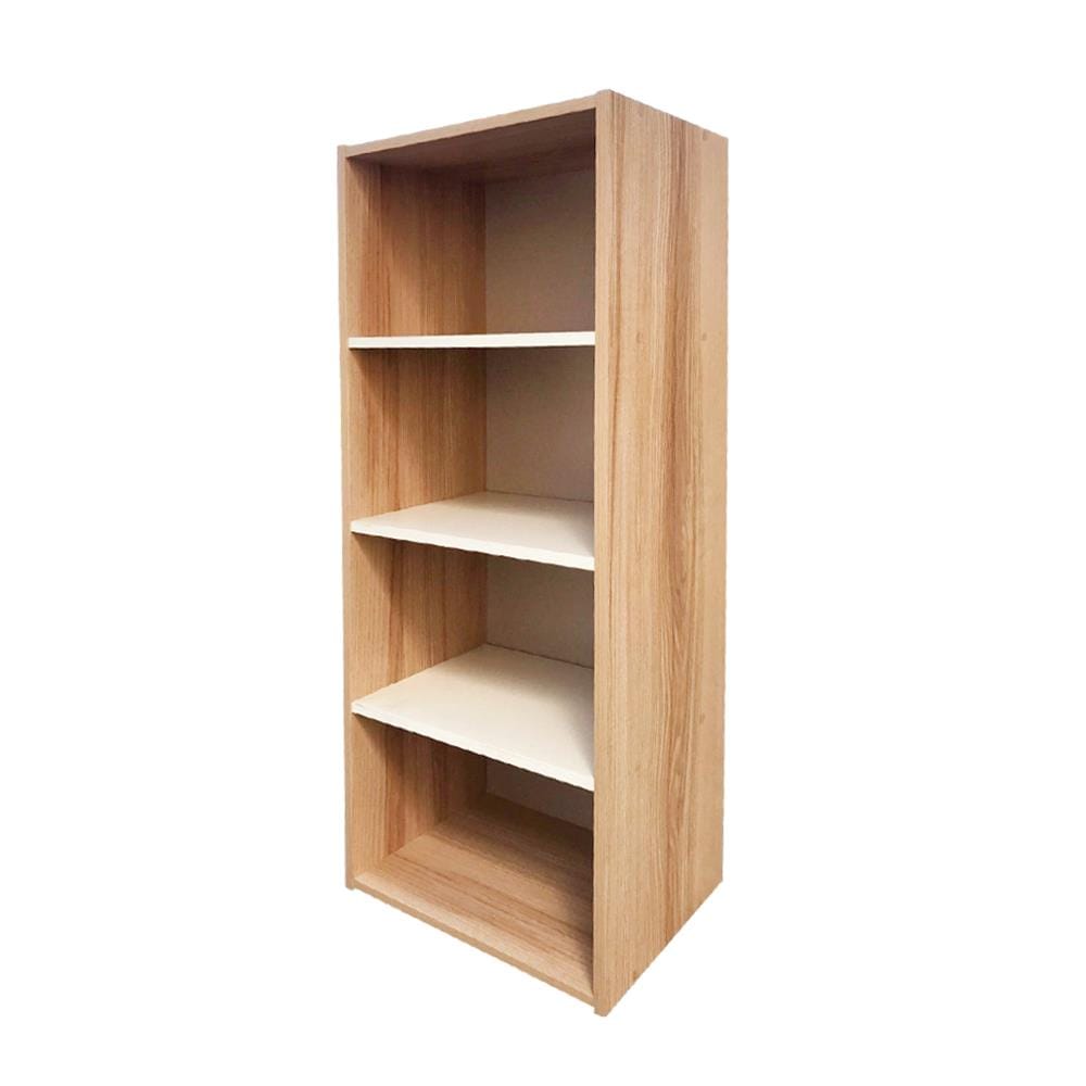 OPEN CABINET WITH 4 COMPARTMENTS FURDINI FINE WOOD GRAIN/WHITE CREAM FABRIC PATTERN [EXCLUSIVE FROM HOMEPRO THAILAND]