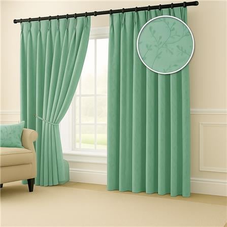 RED DANIELLE CURTAIN FRENCH PLEAT ALAINA C20 80974 3P FROSTY GREEN