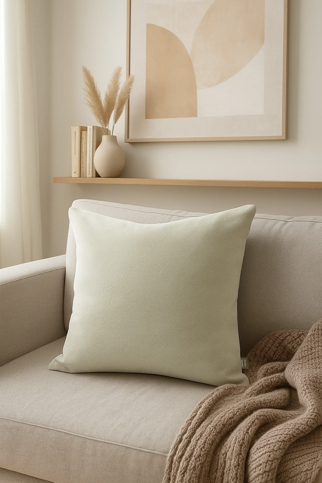 HOME LIVING STYLE CUSHION AURUM 18X18INCH BEIGE