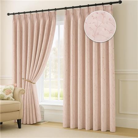 RED DANIELLE CURTAIN FRENCH PLEAT ALAINA C20 80973 2P MAUVE CHALK