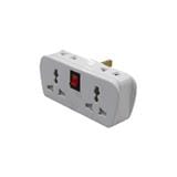 ZEATAR 6 WAY MULTI ADAPTOR Z666 WHITE