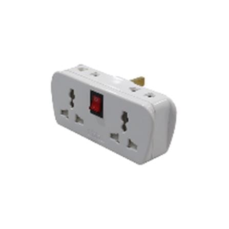 ZEATAR 6 WAY MULTI ADAPTOR Z666 WHITE