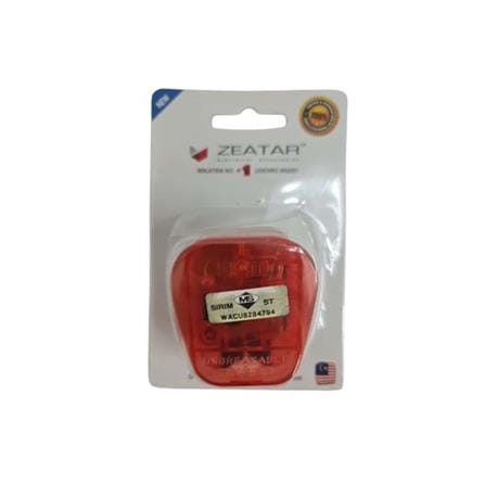 ZEATAR 13A PLUG TOP WITH NEON Z145N-RD RED