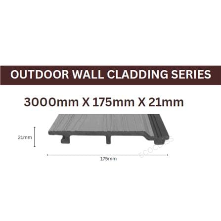 ECOCLASS OUTDOOR WALL CLADDING OWC-7 300X17.5X2.1CM 0.52M2