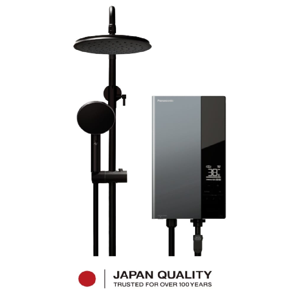PANASONIC SHOWER HEATER DC PUMP WITH RAIN SHOWER DH-3UDP1MZR DARK METALLIC NAVY