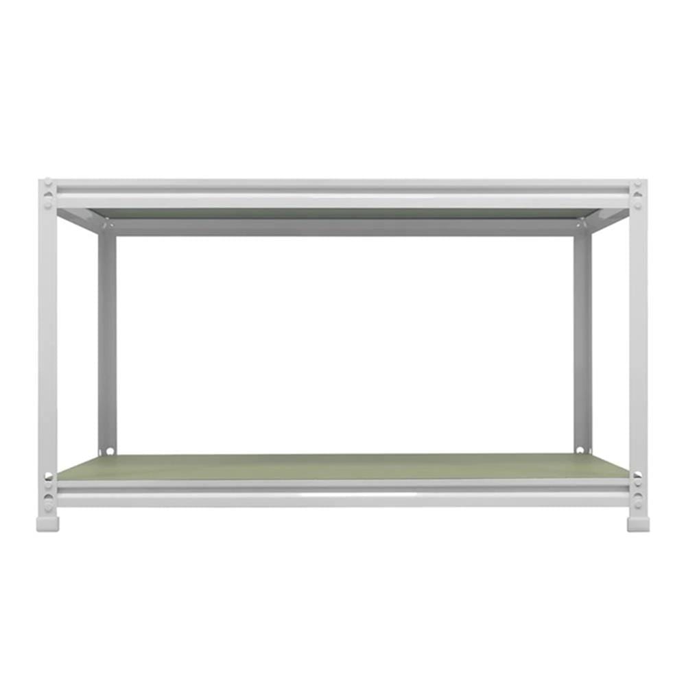 2-TIER SHELVING UNIT FURDINI BASIO 81CM WHITE/WOOD