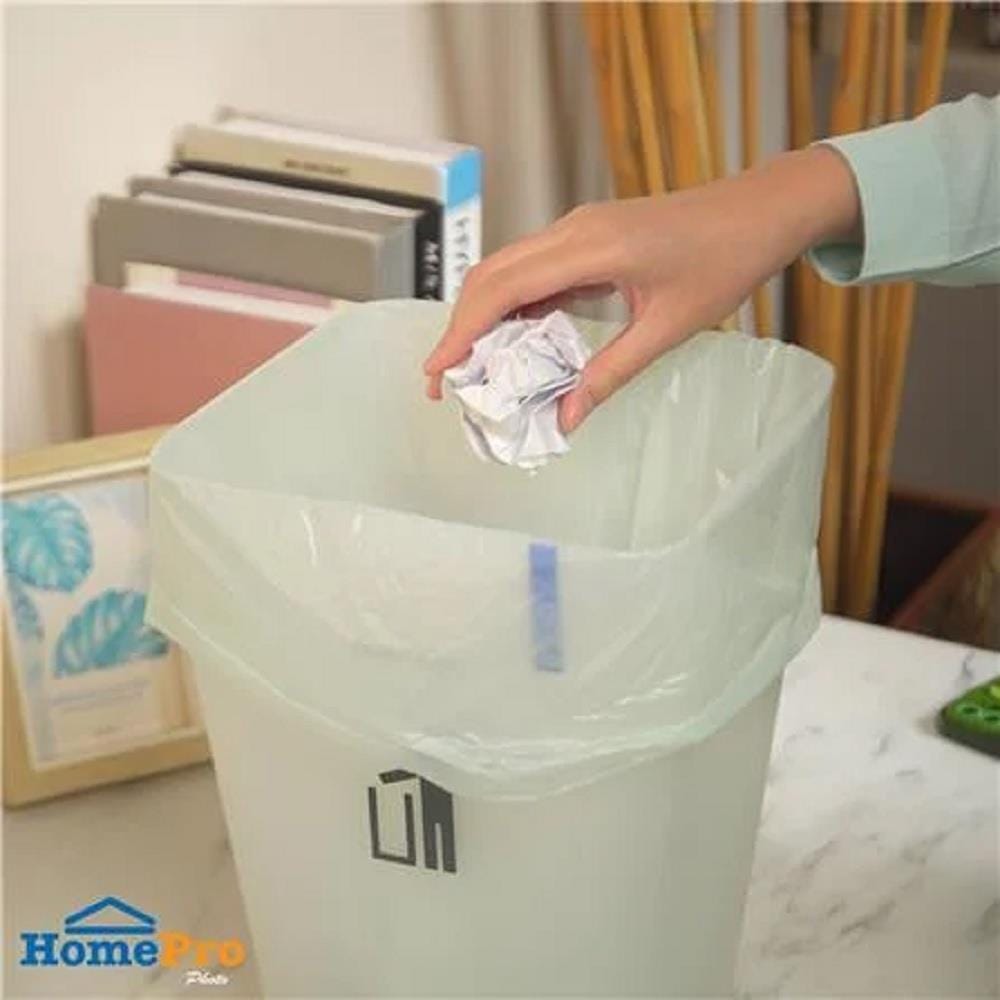 GARBAGE BAGS THIN  CIRCULAR ACCO 18X20" LIGHT GREEN 56 PCS