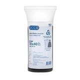 GARBAGE ROLL RECYCLE ACCO THIN 30X40" BLACK 30PCS