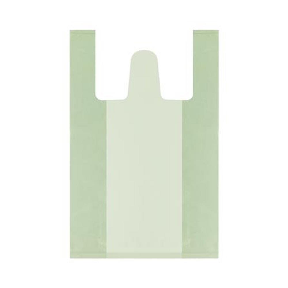 GARBAGE BAG WITH HANDLE TIE CIRCULAR LIGHT GREEN 18X20" 56PCS