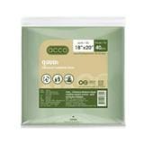 GARBAGE BAG WITH HANDLE TIE CIRCULAR LIGHT GREEN 18X20" 56PCS