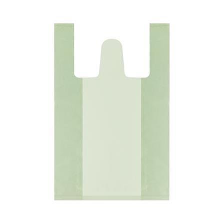 GARBAGE BAG WITH HANDLE TIE CIRCULAR LIGHT GREEN 18X20" 56PCS
