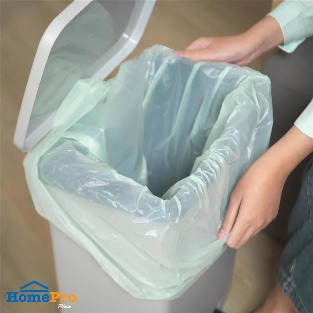 GARBAGE BAG ROLL CIRCULAR ACCO 24X28IN MINT AND LEMON LIGHT GREEN (15PCS/PACK)