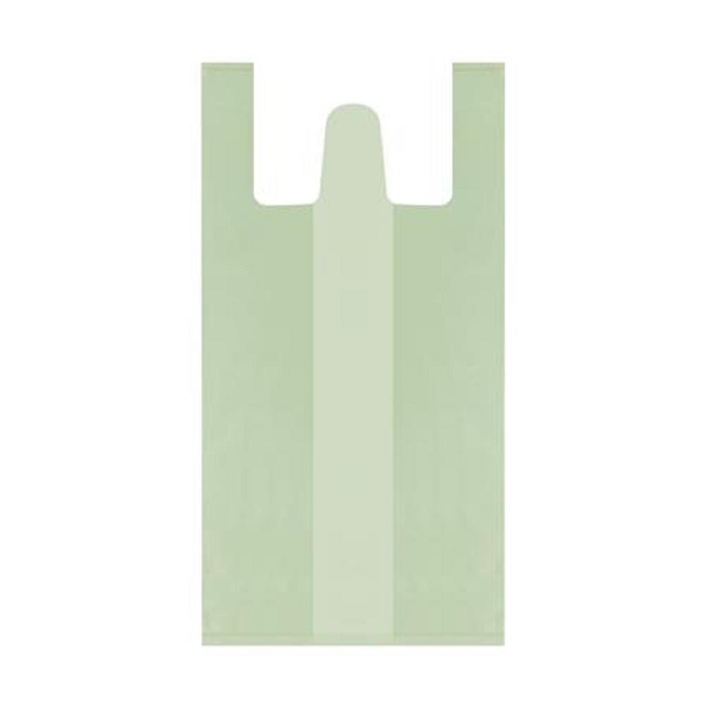 GARBAGE BAG WITH HANDLE TIE CIRCULAR LIGHT GREEN 24X28" 28PCS