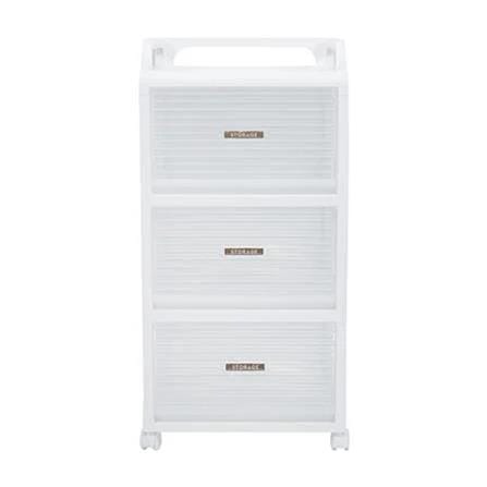 3-TIER DRAWER SHELVES STACKO AUGA 41X40X81.6CM  WHITE