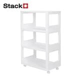3-TIER UTILITY CART STACKO GENNA 64X40X100CM WHITE