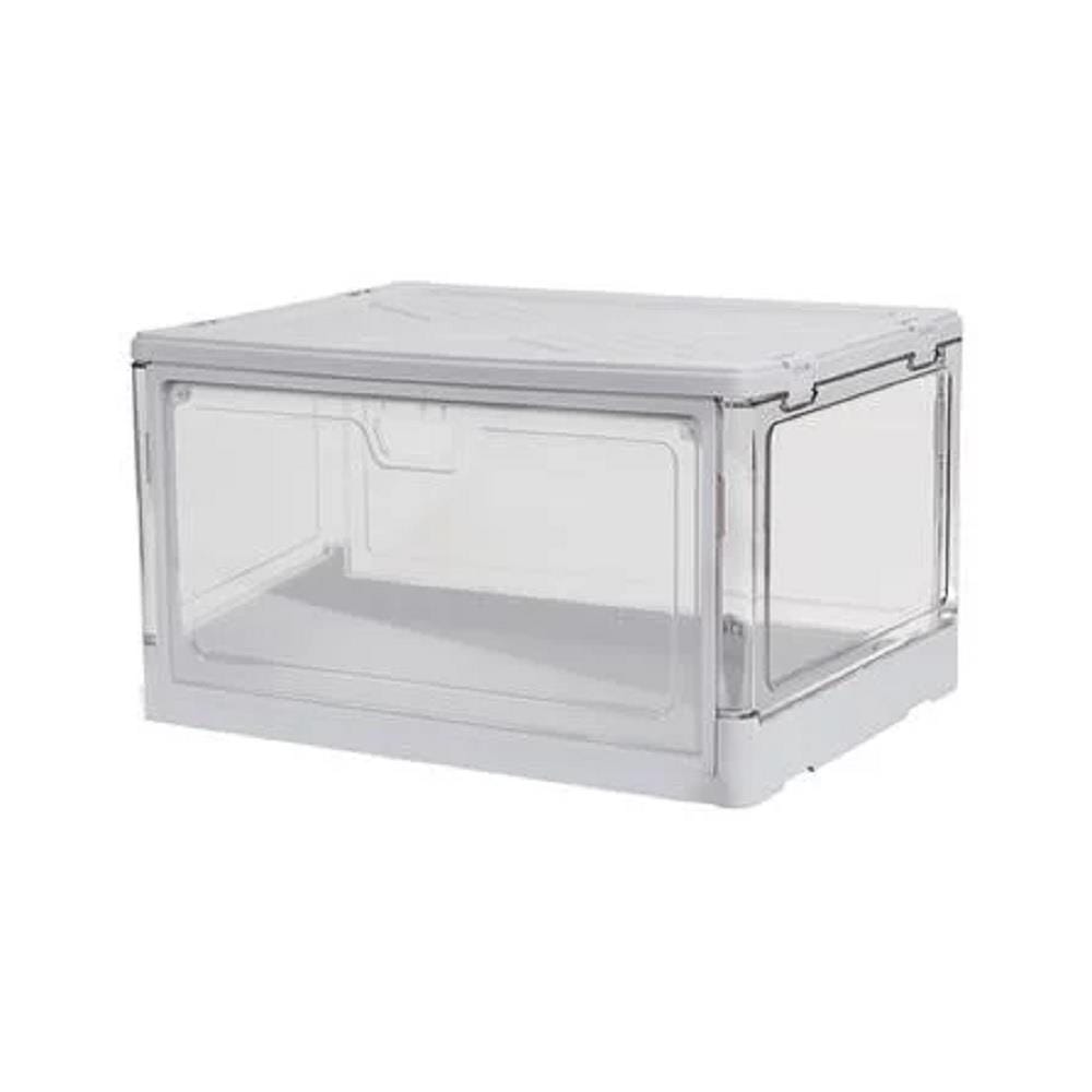SHOE BOX STACKO LITE 38X28X22CM GREY/CLEAR