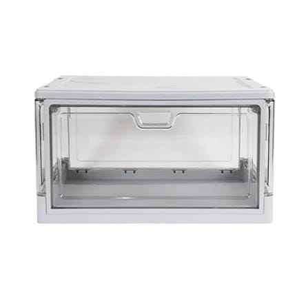 SHOE BOX STACKO LITE 38X28X22CM GREY/CLEAR