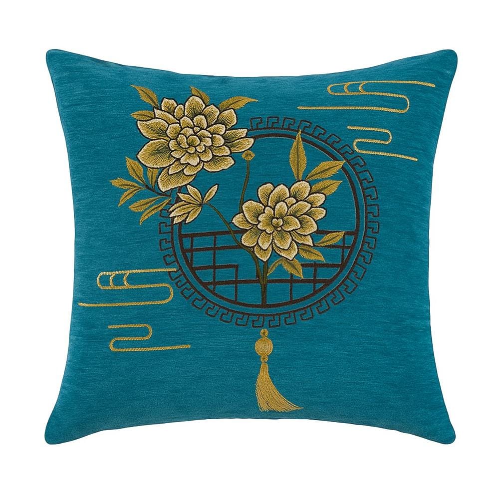 HOME LIVING STYLE CUSHION JIA 18X18INCH BLUE