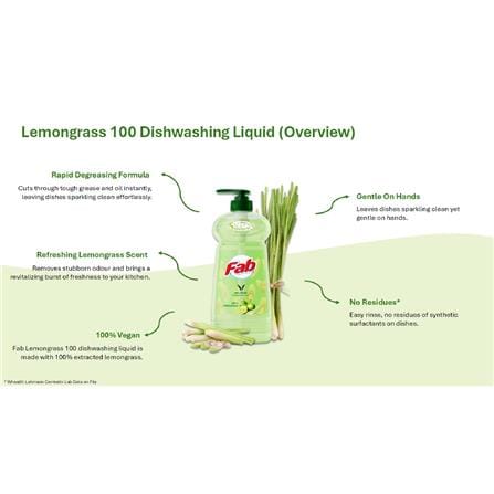 FAB DISHWASHING LIQUID SAKURA & LEMONGRASS 1L