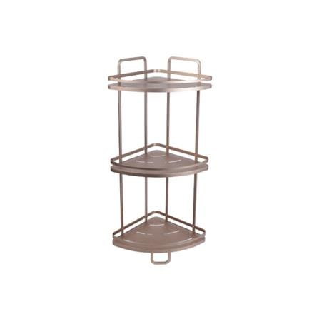 MOYA BATH SHELF 3-T CORNER K250421T ALUMINUM