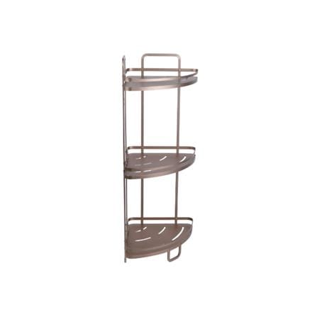 MOYA BATH SHELF 3-T CORNER K250421T ALUMINUM
