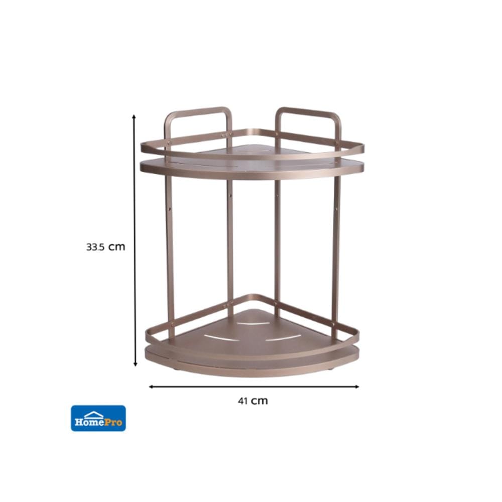 MOYA BATH RACK 2-T CORNER K250425T ALUMINUM