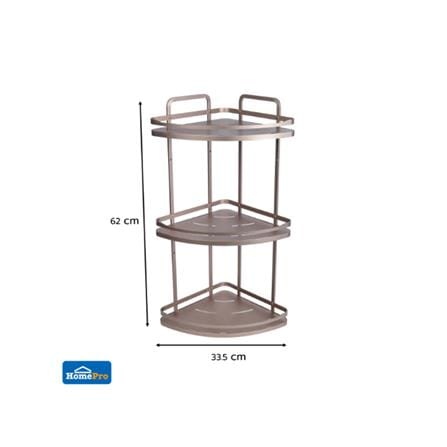 MOYA BATH RACK 3-T CORNER K250426T ALUMINUM