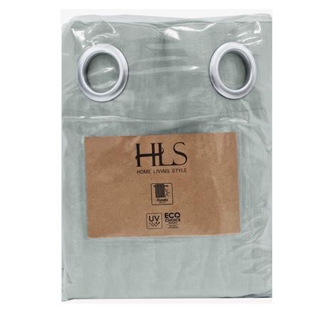 HOME LIVING STYLE DIM OUT CURTAIN EYELET SAPHIRA 200X250CM GRAY