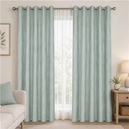HOME LIVING STYLE DIM OUT CURTAIN EYELET SAPHIRA 200X250CM GRAY