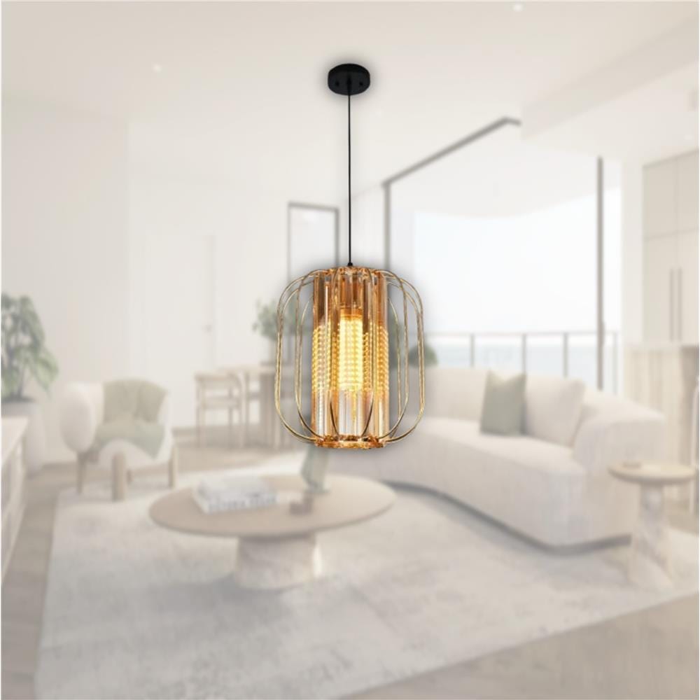 BRIGHT OBJECTIVE PENDANT LAMP 13582/1P 120CM GOLD
