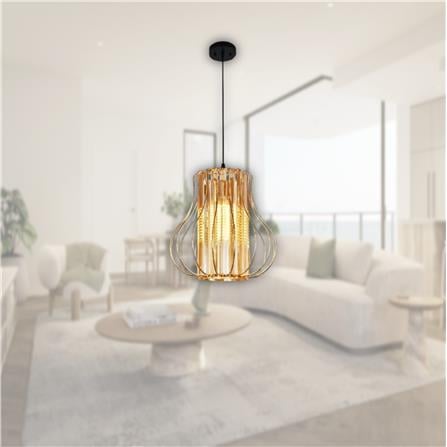 BRIGHT OBJECTIVE PENDANT LAMP 13583-1P 120CM GOLD