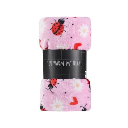 HLS FLEECE BLANKET 50X60 CSLW14 LADYBIRD PINK