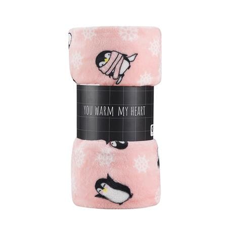 HLS FLEECE BLANKET 50X60 CSLW15 PEGUIN PINK