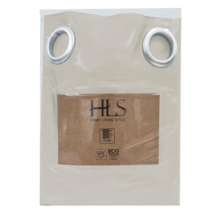 HOME LIVING STYLE CURTAIN EYELET LYRA 180X220CM BROWN