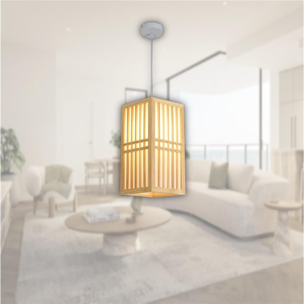 BRIGHT OBJECTIVE PENDANT LAMP 16878 120CM BROWN WHITE