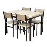 4-SEATER DINING TABLE SET FURDINI DELIGHT MAPLE