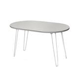 FOLDING TABLE WITH OVAL SHAPE FURDINI PEANUT 75CM STON GREY