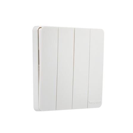 SELAMAT 4 GANG 1 WAY SWITCH MQ5104J-1W WHITE