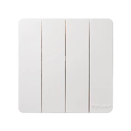 SELAMAT 4 GANG 1 WAY SWITCH MQ5104J-1W WHITE