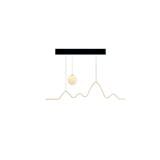 BRIGHT OBJECTIVE PENDANT LAMP 16002-GD GOLD,BLACK 3-COLOR