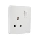 SELAMAT 13A 1 GANG SWITCH SOCKET MQ5131J WHITE